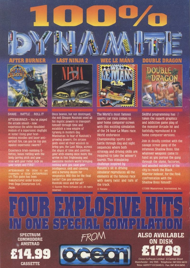 Screen from 100% Dynamite