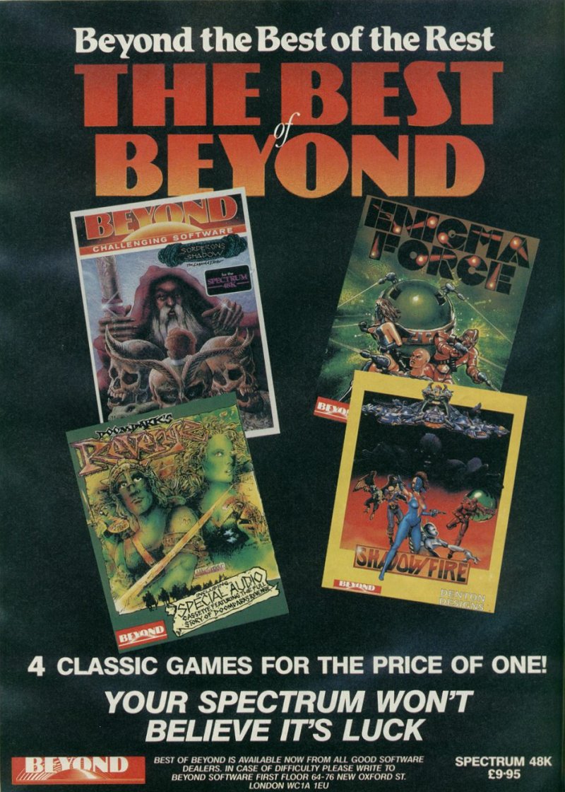 Screen from The Best of Beyond