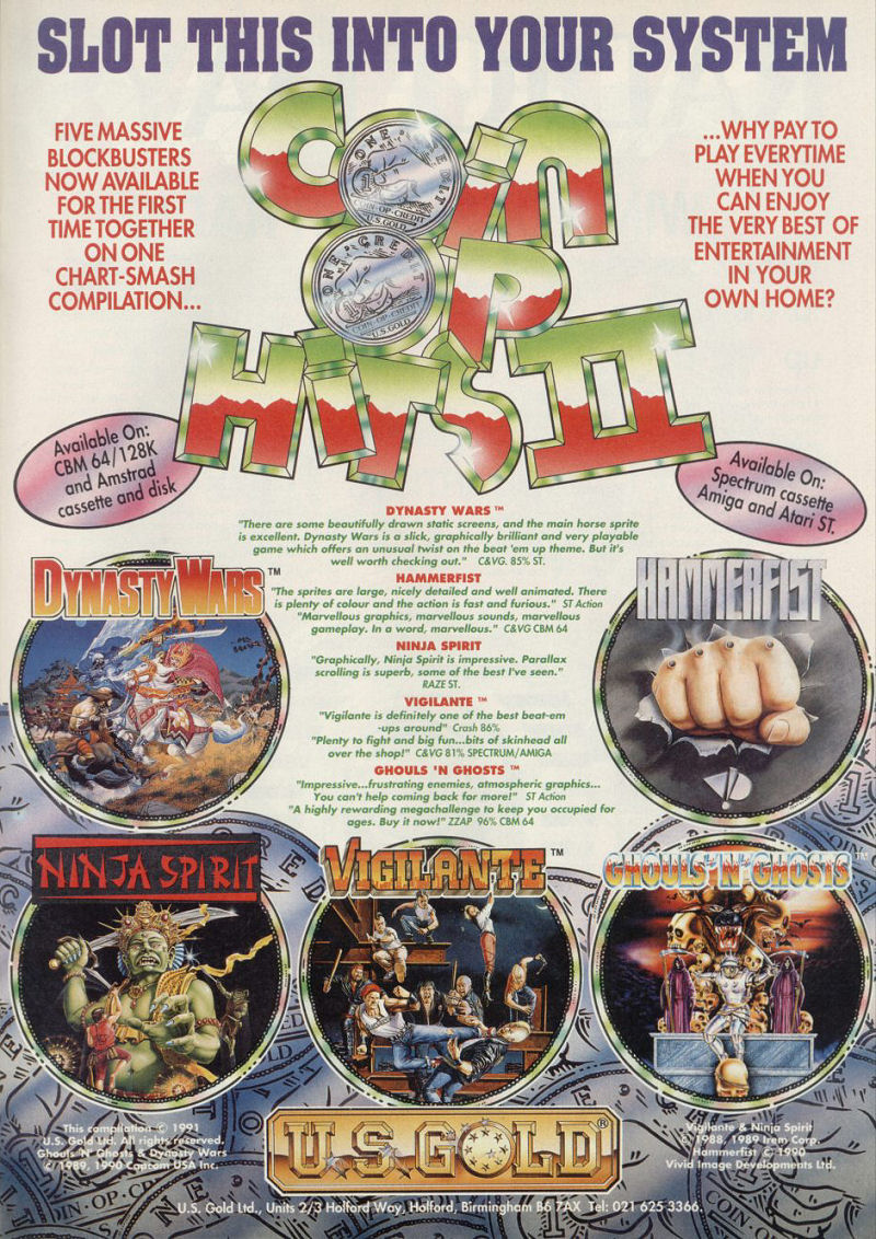 Screen from Coin-Op Hits II