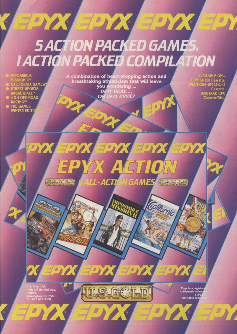 Screen from Epyx Action