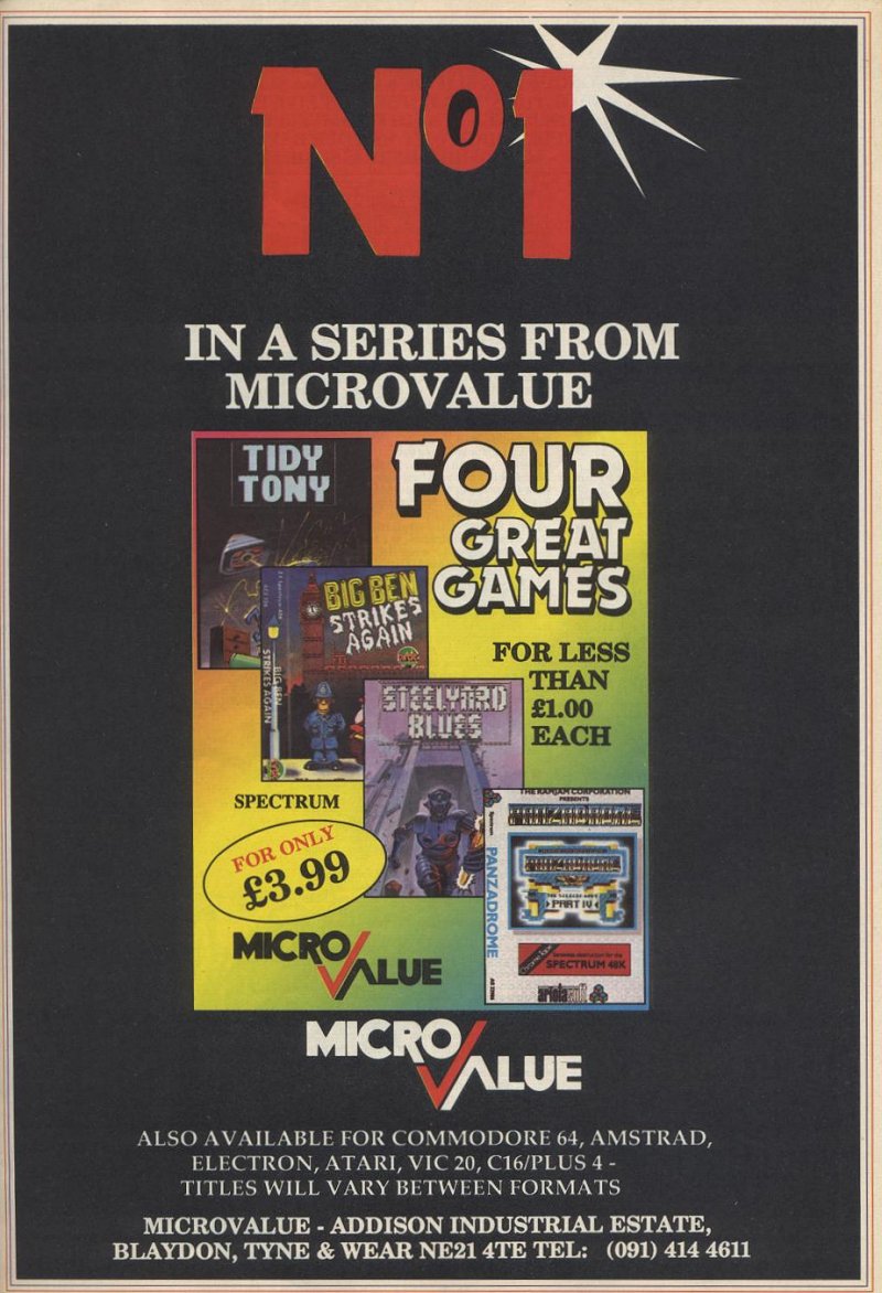 Screen from Four Great Games Volume 1
