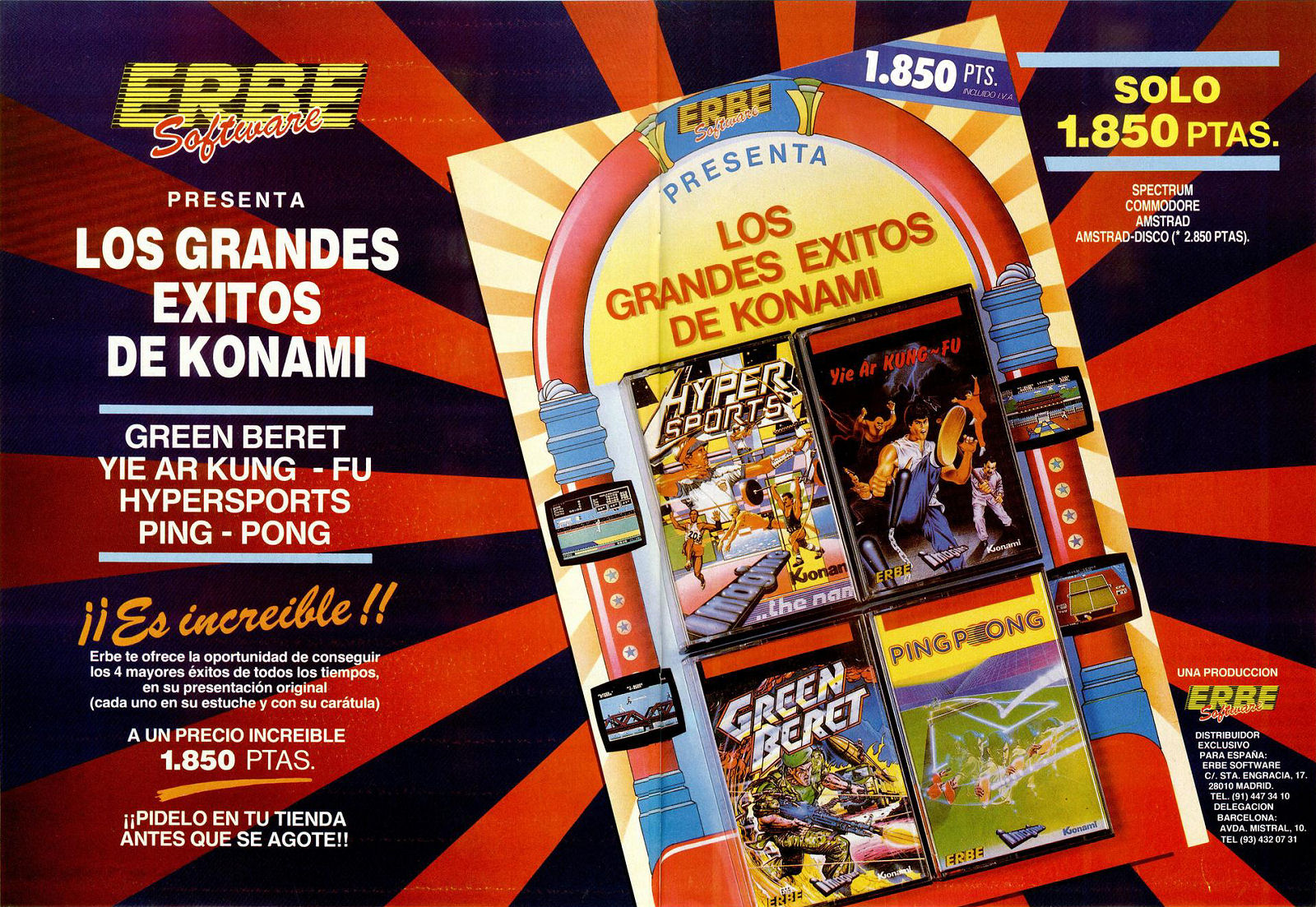 Screen from Los Grandes Exitos de Konami