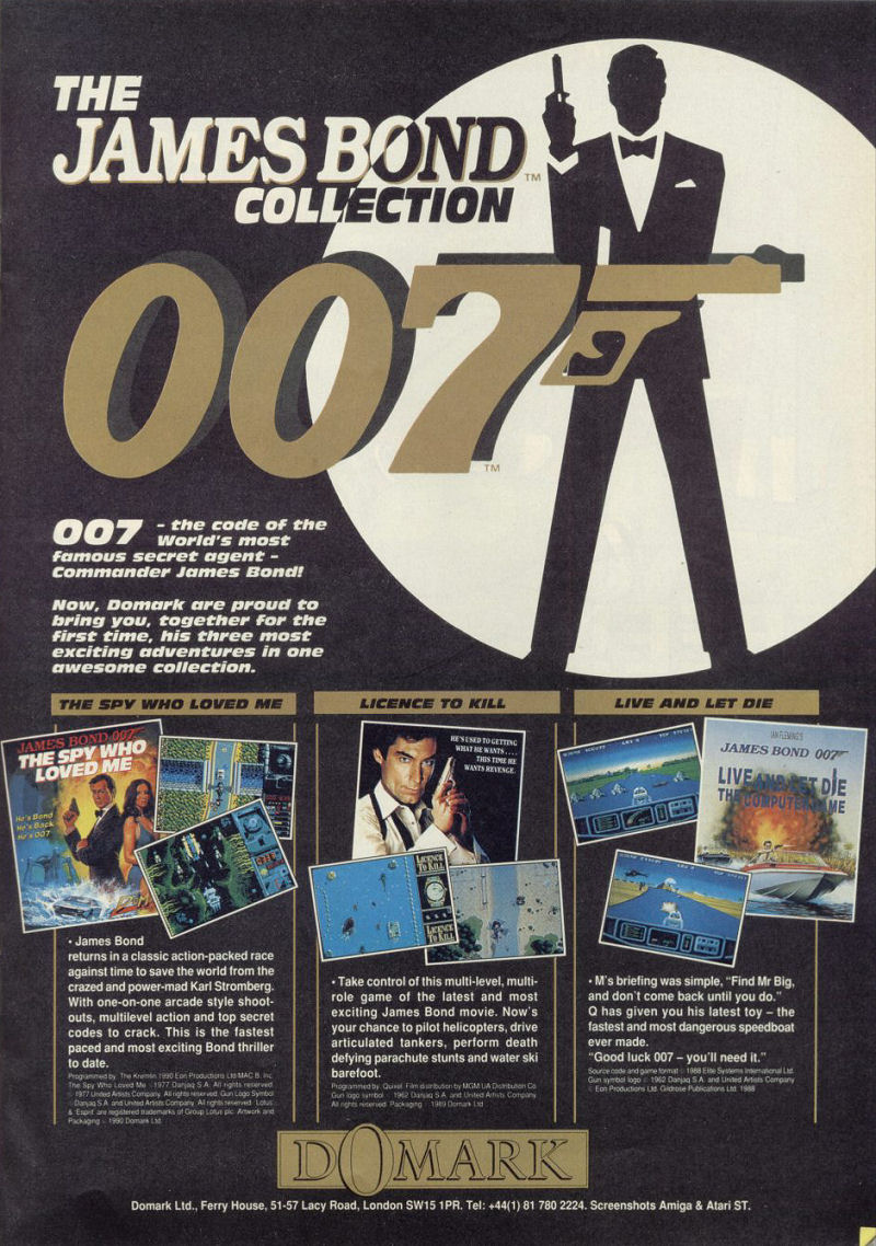 Screen from The James Bond 007 Collection