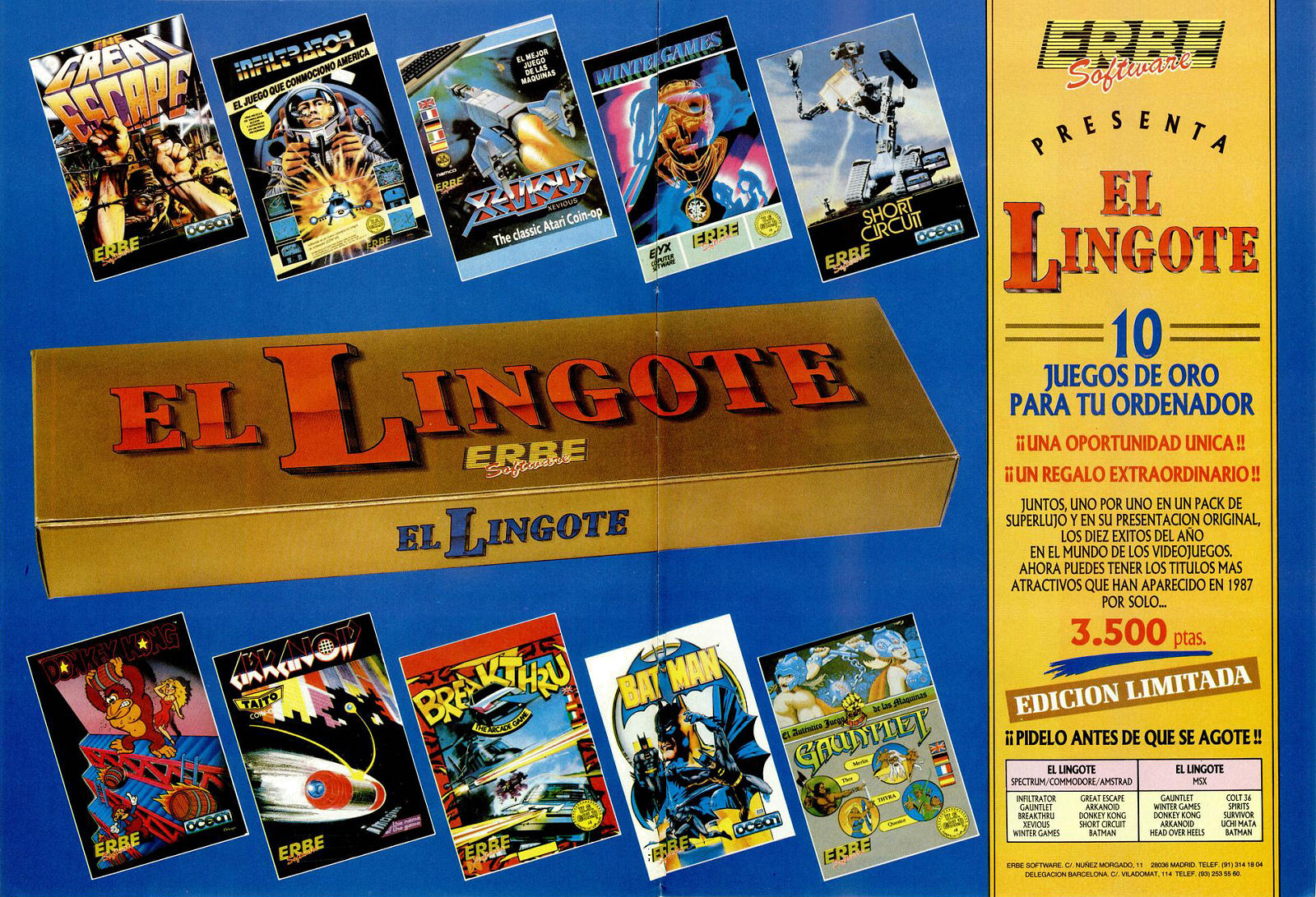 Screen from El Lingote