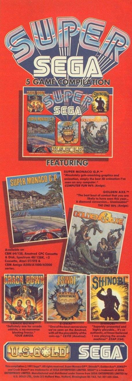 Screen from Super Sega