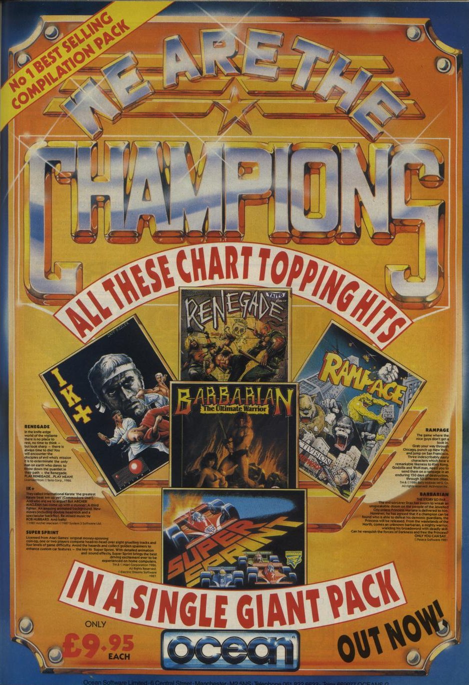 Screen from We Are the Champions
