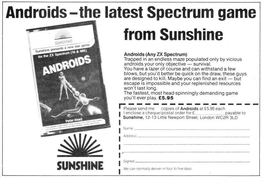 Screen from Androids