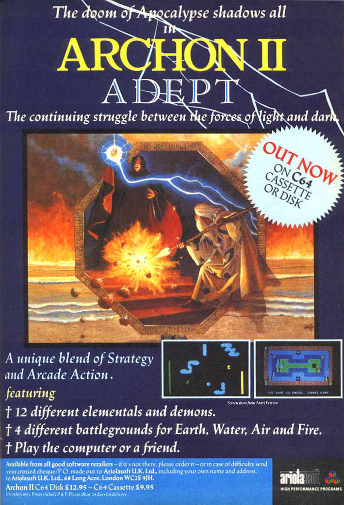 Screen from Archon II: Adept