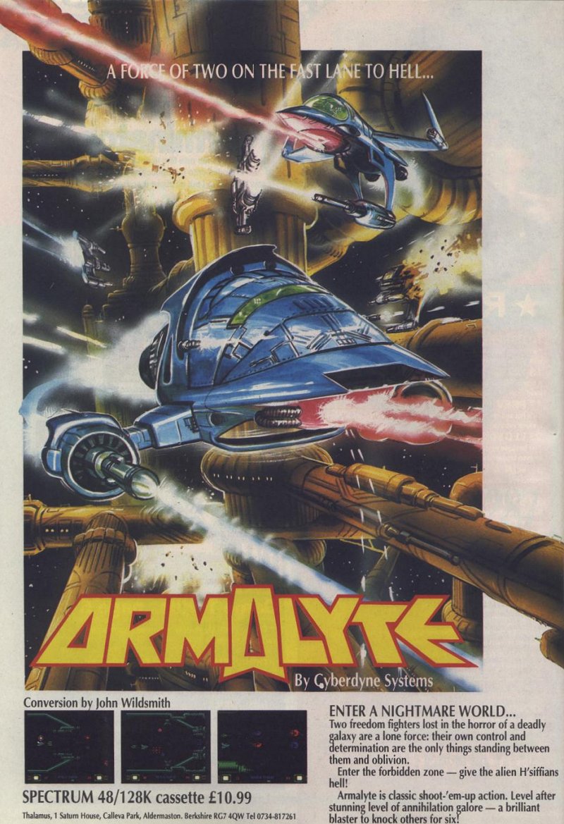 Screen from Armalyte