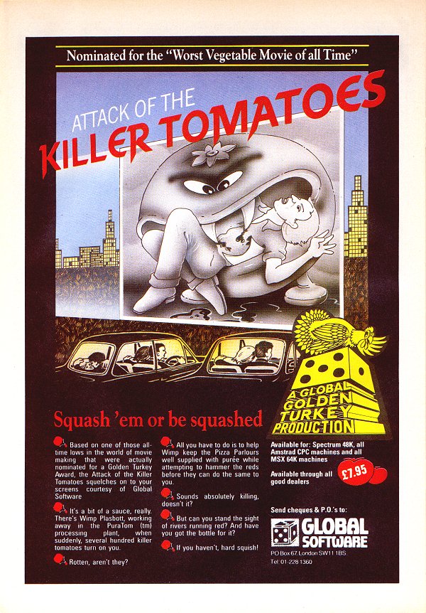 Screen from Attack of the Killer Tomatoes