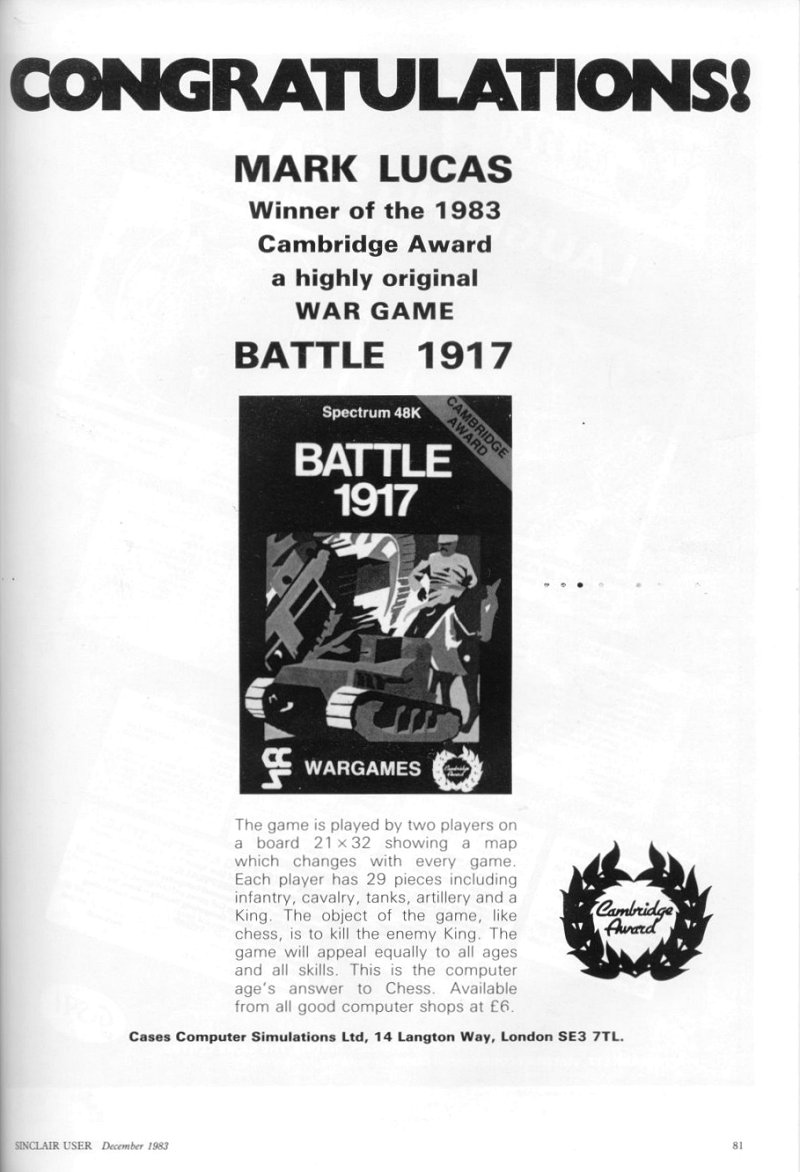 Screen from Battle 1917