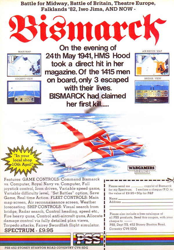 Screen from Bismarck