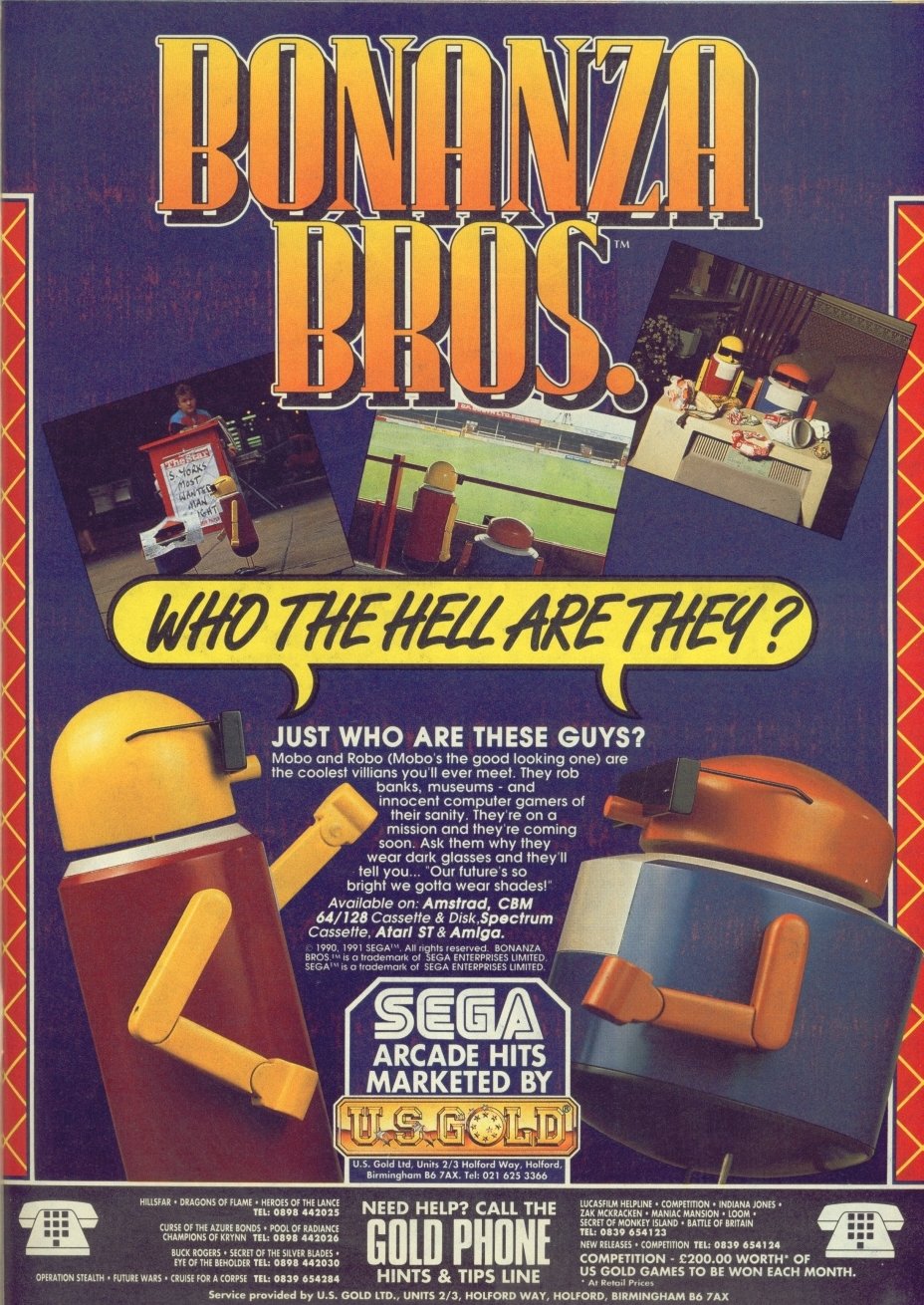 Screen from Bonanza Bros.
