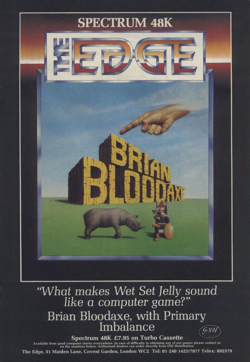 Screen from Brian Bloodaxe