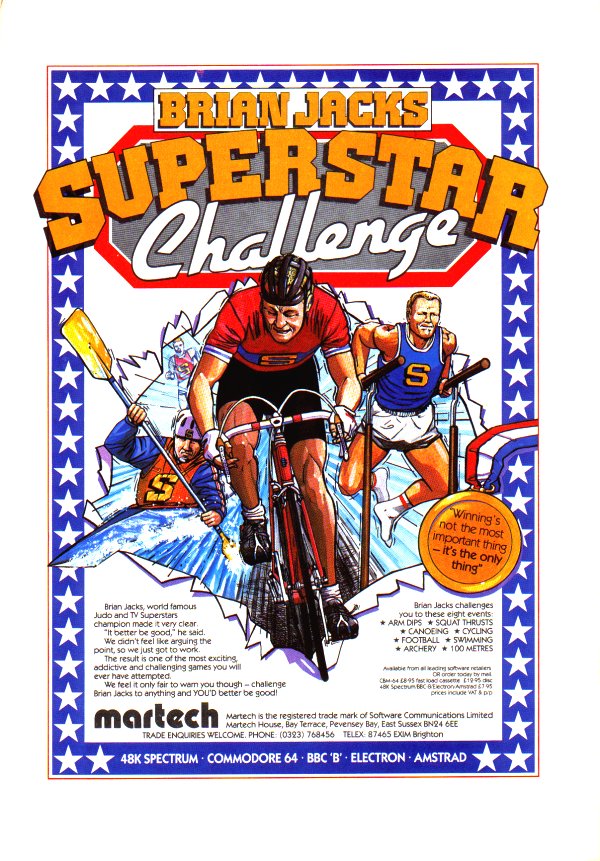 Screen from Brian Jacks Superstar Challenge