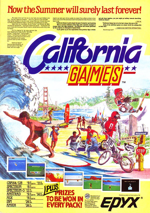 Screen from California Games