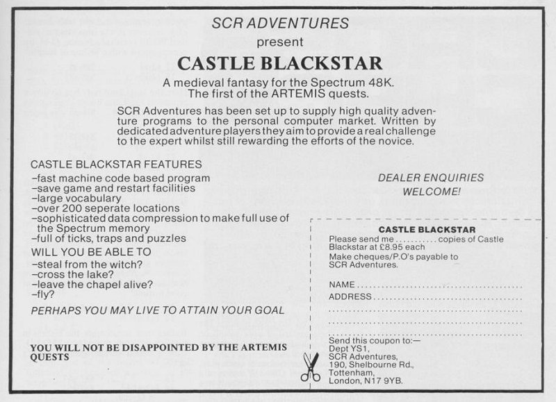 Screen from Castle Blackstar