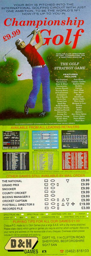 Screen from Championship Golf