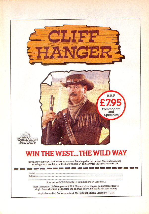 Screen from Cliff Hanger