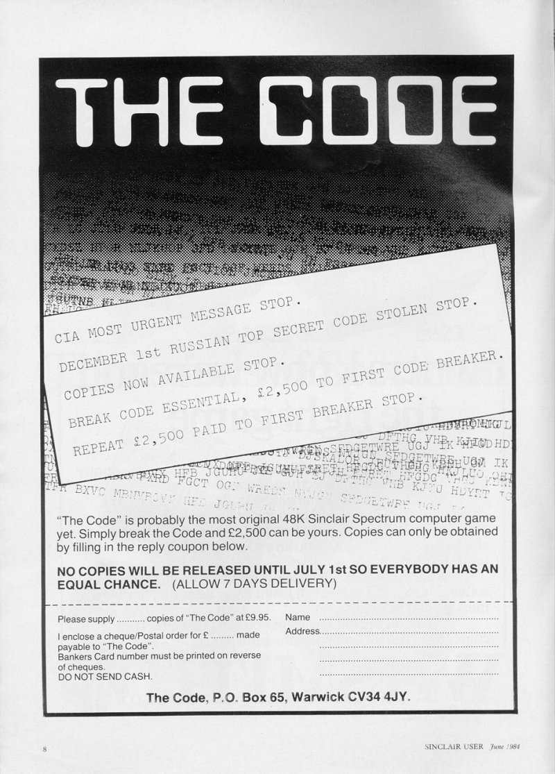 Screen from The Code