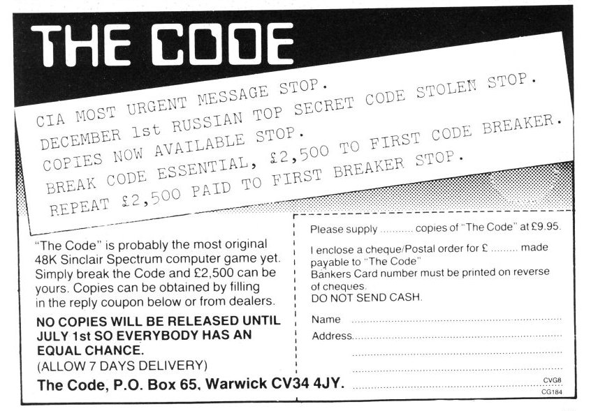 Screen from The Code