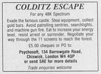 Screen from Colditz Escape