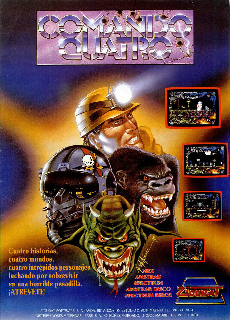 Screen from Comando Quatro