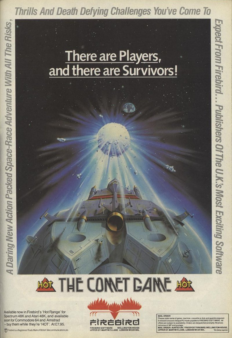 Screen from The Comet Game