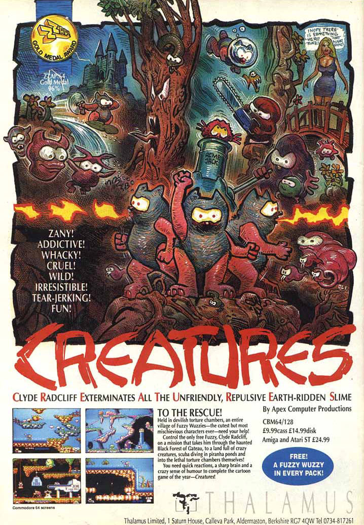 Screen from Creatures