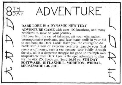 Screen from Dark Lore