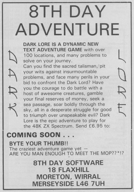 Screen from Dark Lore