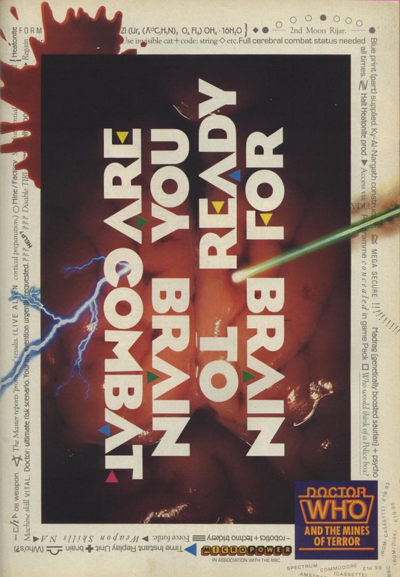 Screen from Doctor Who and the Mines of Terror