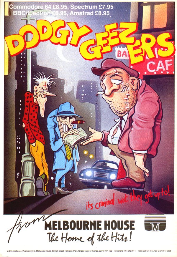 Screen from Dodgy Geezers
