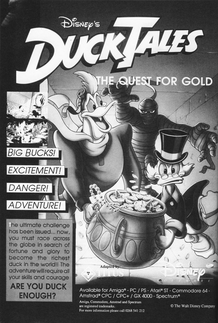 Screen from Duck Tales: The Quest for Gold