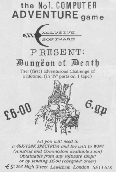 Screen from Dungeon of Death