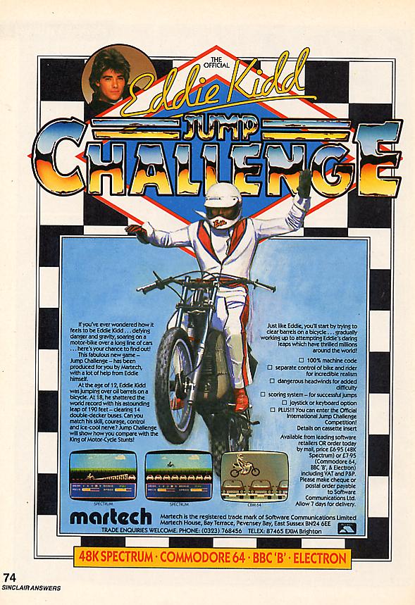 Screen from Eddie Kidd Jump Challenge