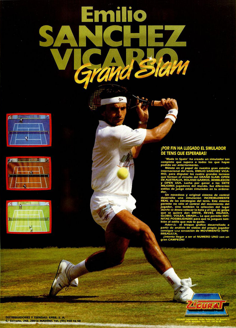 Screen from Emilio Sanchez Vicario Grand Slam