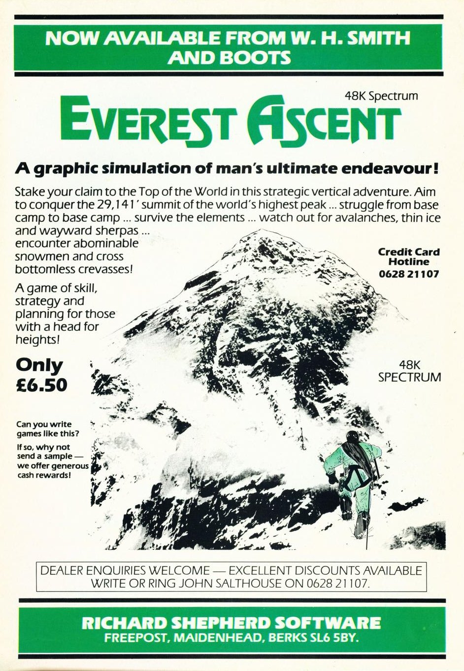 Screen from Everest Ascent