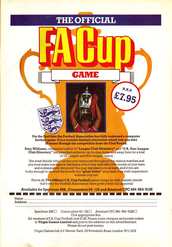 Screen from F.A. Cup Football