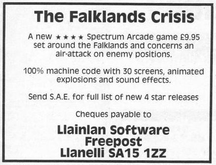 Screen from The Falklands Crisis