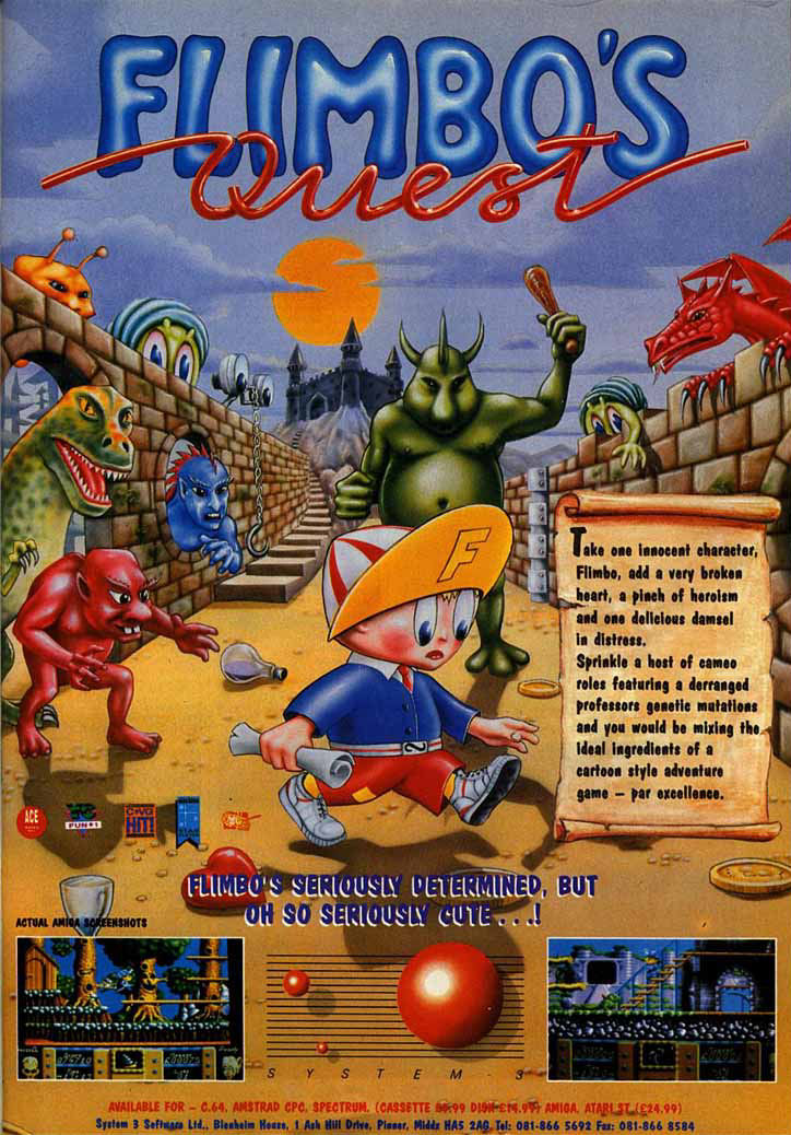 Screen from Flimbo's Quest