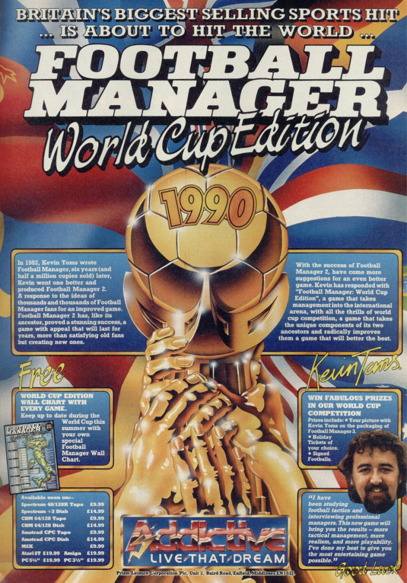 Screen from Football Manager: World Cup Edition