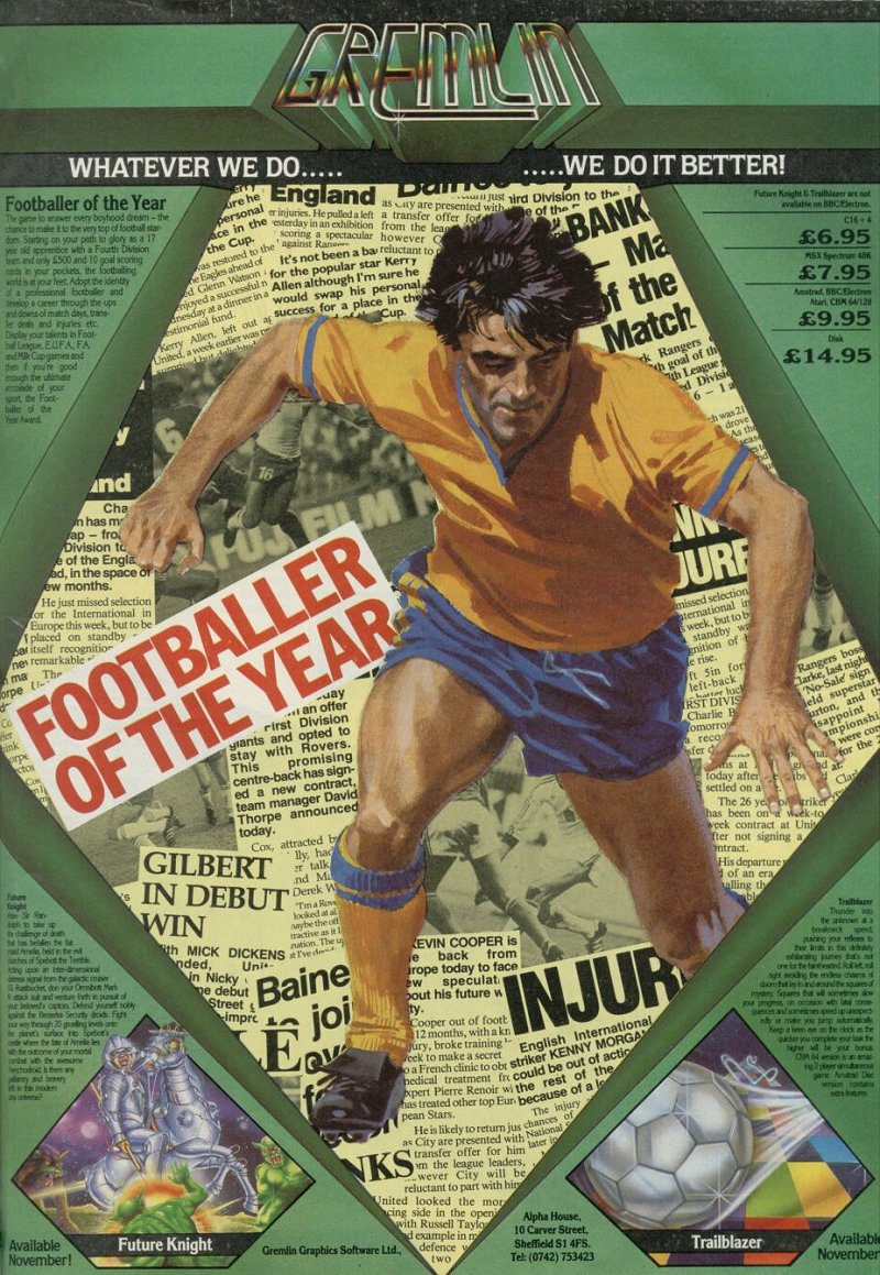 Screen from Footballer of the Year