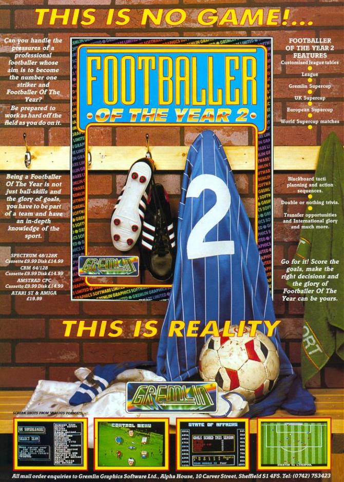 Screen from Footballer of the Year 2