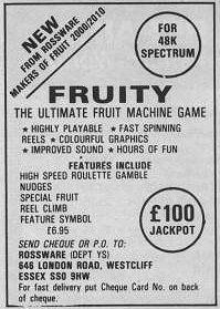Screen from Fruity