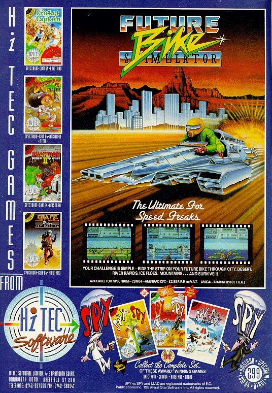 Screen from Future Bike Simulator
