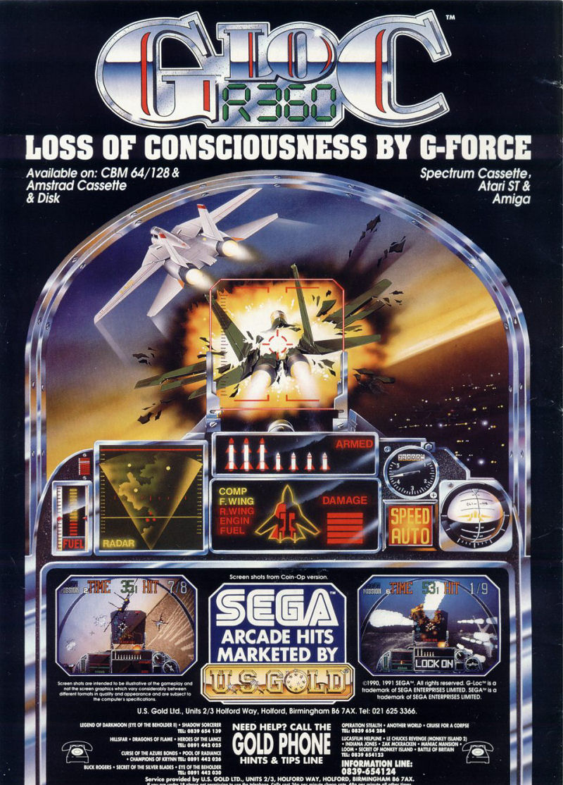 Screen from G-LOC