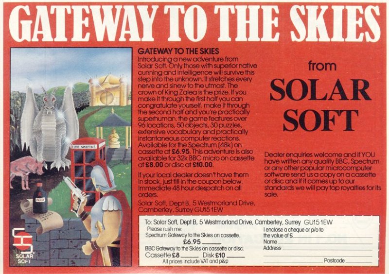 Screen from Gateway to the Skies