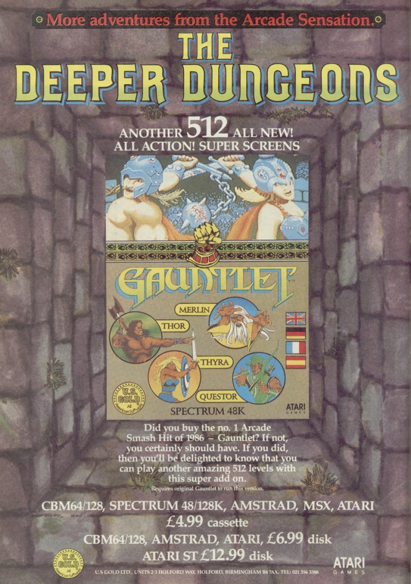 Screen from Gauntlet: The Deeper Dungeons