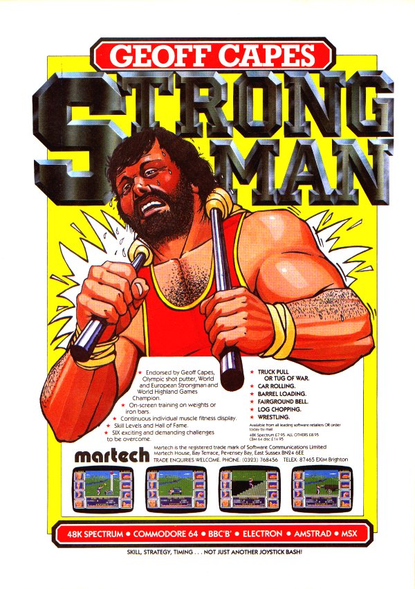 Screen from Geoff Capes Strong Man